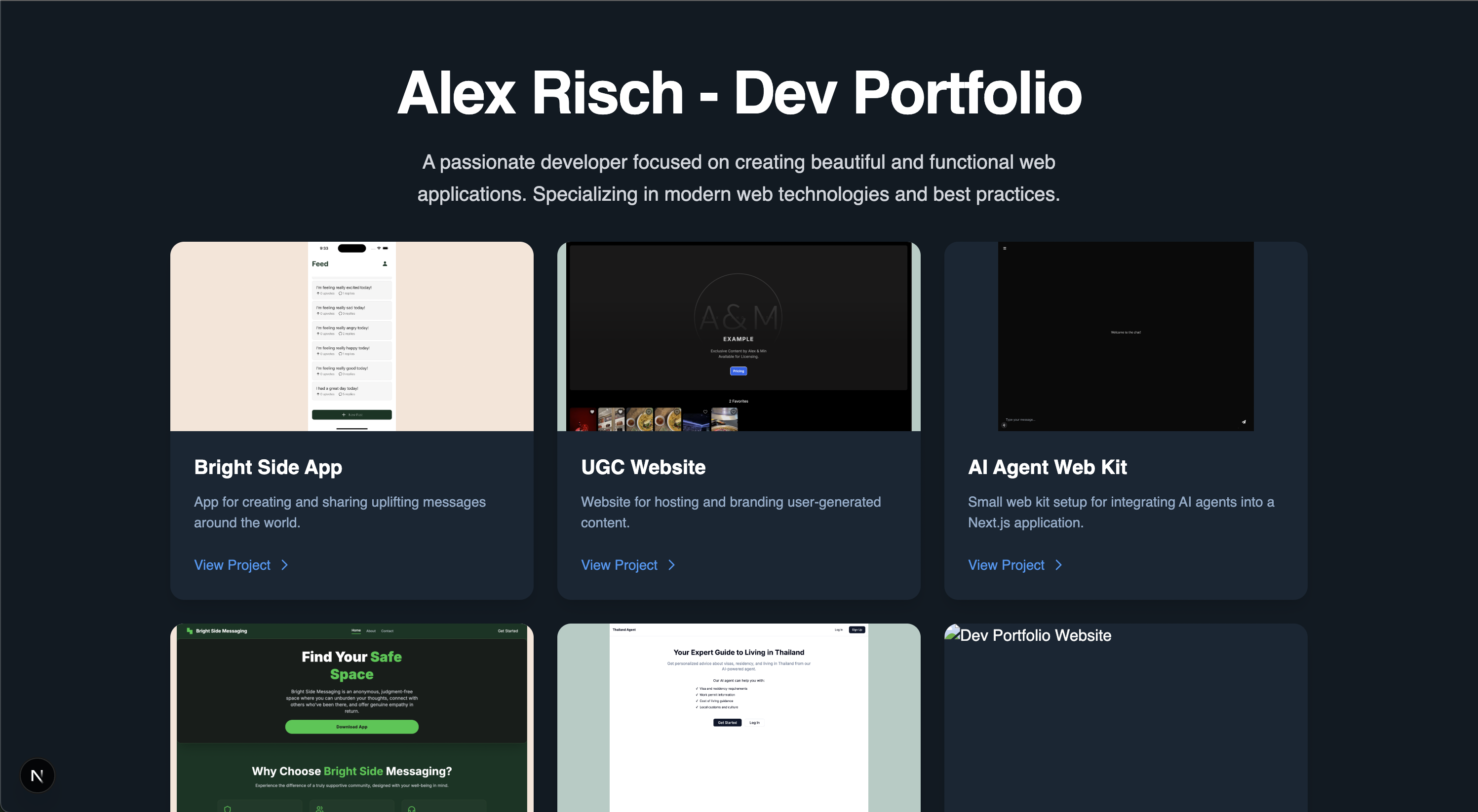 Dev Portfolio Website